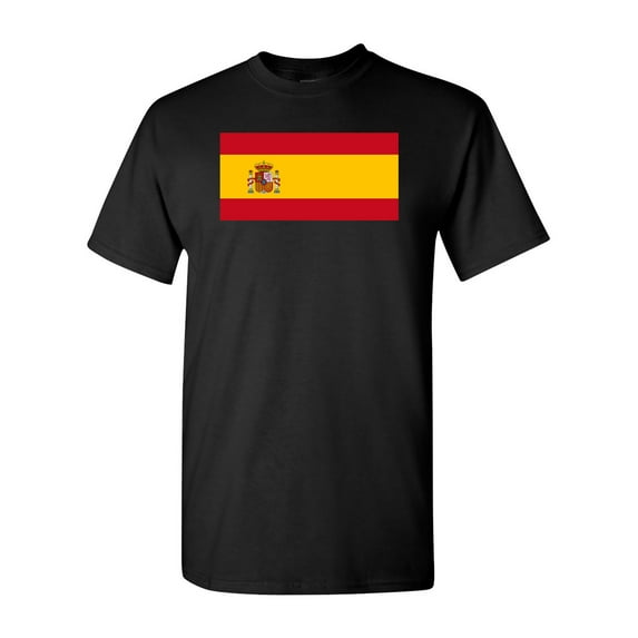 Spain Country Flag Adult DT T-Shirt Tee
