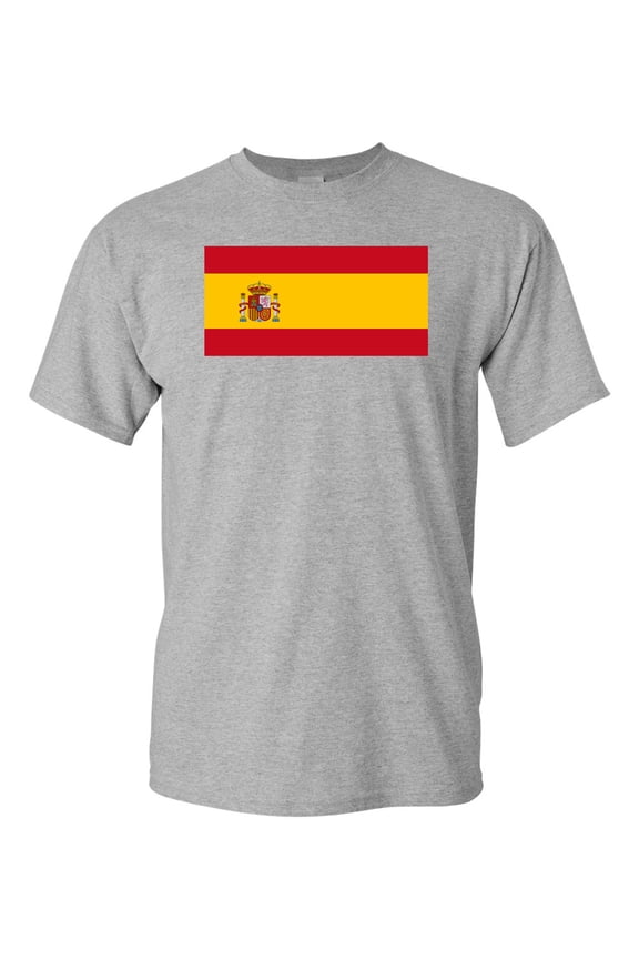Spain Country Flag Adult DT T-Shirt Tee