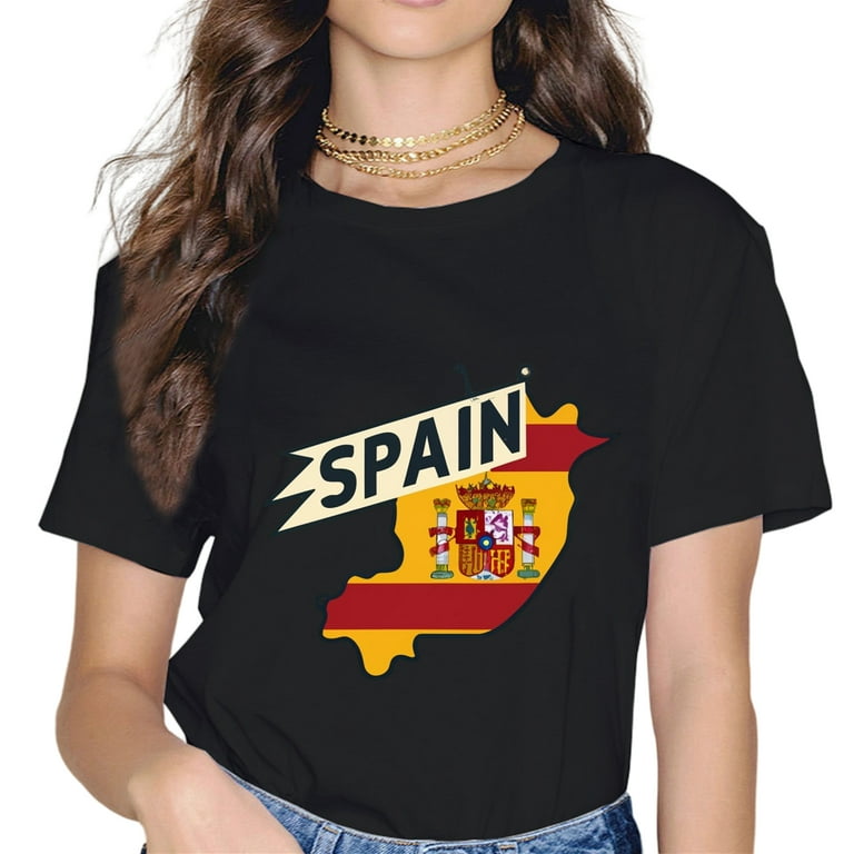 Spain Map Flag T-Shirt Spain Map Flag T-Shirt