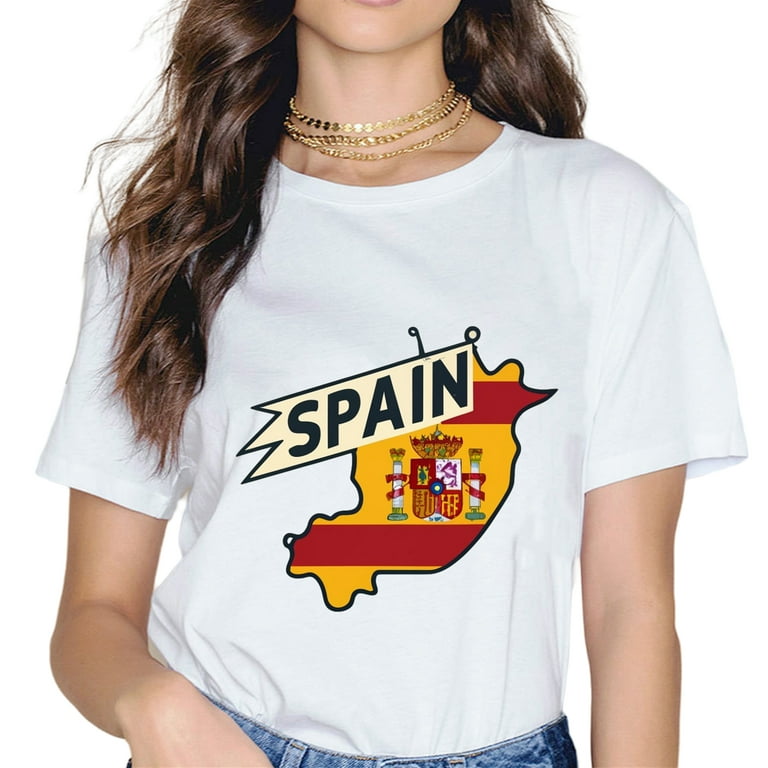 Spain Map Flag T-Shirt Spain Map Flag T-Shirt
