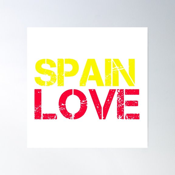 Spain Design Poster Wall Art, Modern Wall Decor, 30x30 UNFRAMED