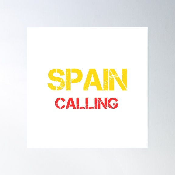 Spain Design Poster Wall Art, Modern Wall Decor, 30x30 UNFRAMED