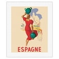 thumbnail image 1 of Spain (Espagne) - Blonde Spanish Beauty - Vintage Travel Poster by Marcias José Morell c.1930s - Fine Art Rolled Canvas Print 16in x 20in, 1 of 4