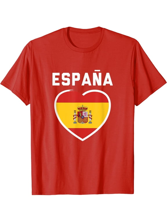 Spain Espana Soccer Football Flag Jersey Vintage Birthday T-Shirt
