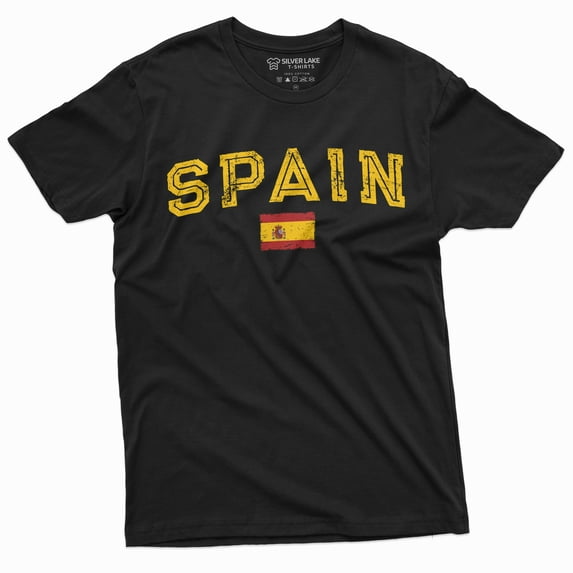 Spain Espana T-Shirt Spanish Flag Coat Of Arms National Patriotic Tee Shirt
