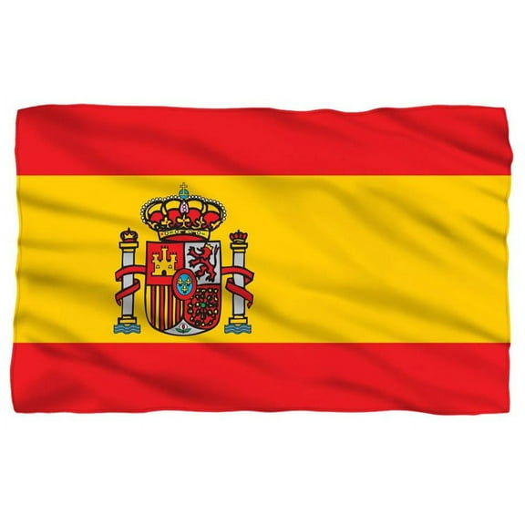 Spain Flag Deluxe Polar Fleece Blanket