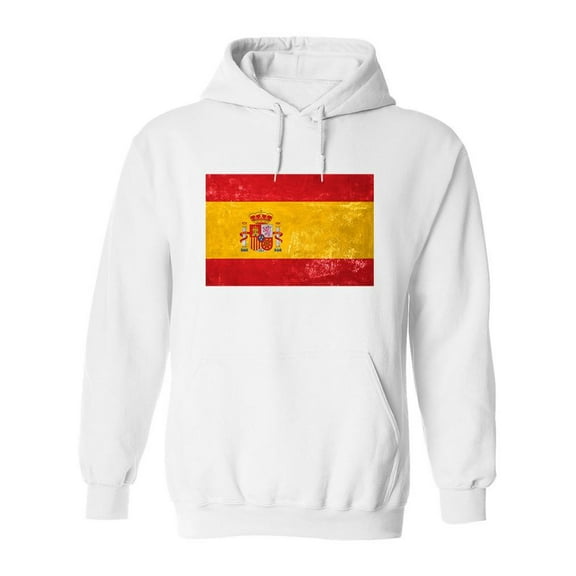 Spain Flag Design Hoodie Men -Image by Shutterstock, Male XX-Large