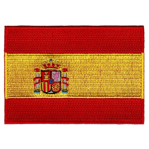 Spain Flag Embroidered Iron-on Patch