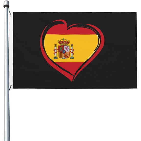Spain Flag Flag 3x5 Outdoor Double Sided Flag Banner For Outside With 2 Brass Grommets Patio Lawn Decor Flags