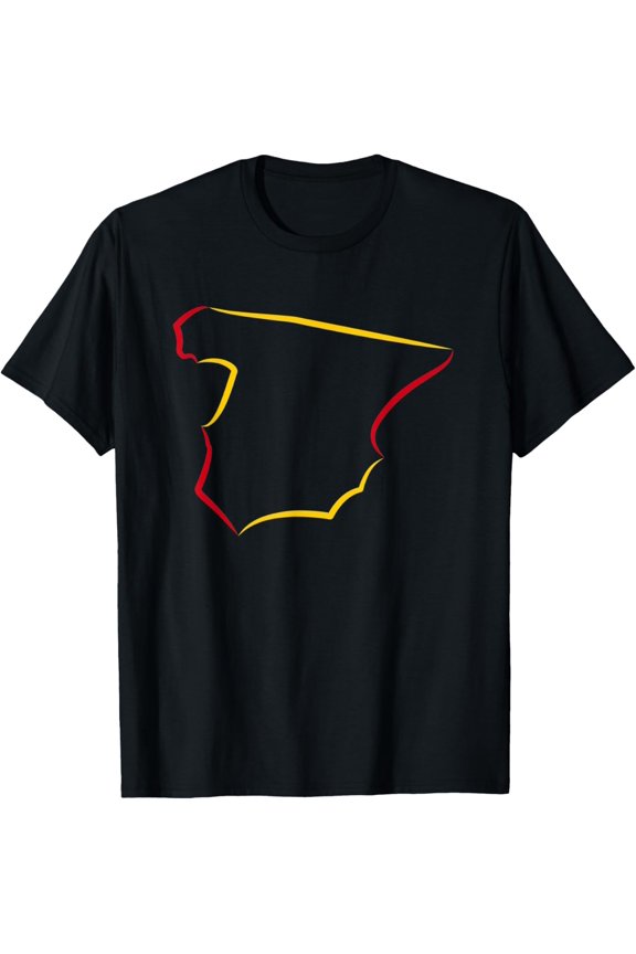 Spain Flag Outline, Spain Travel, Spain Pride, Spaniard T-Shirt