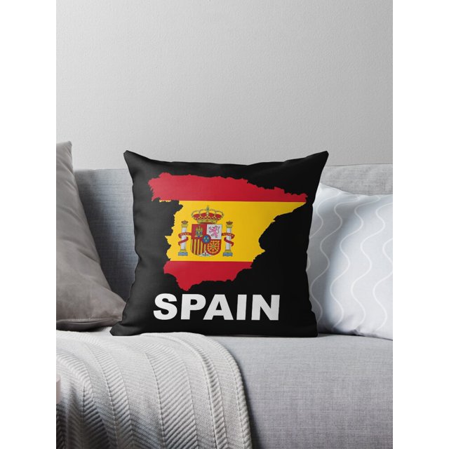 Spain Flag Throw Pillow Covers Cases Cushion Cover Case Sofa 18x18