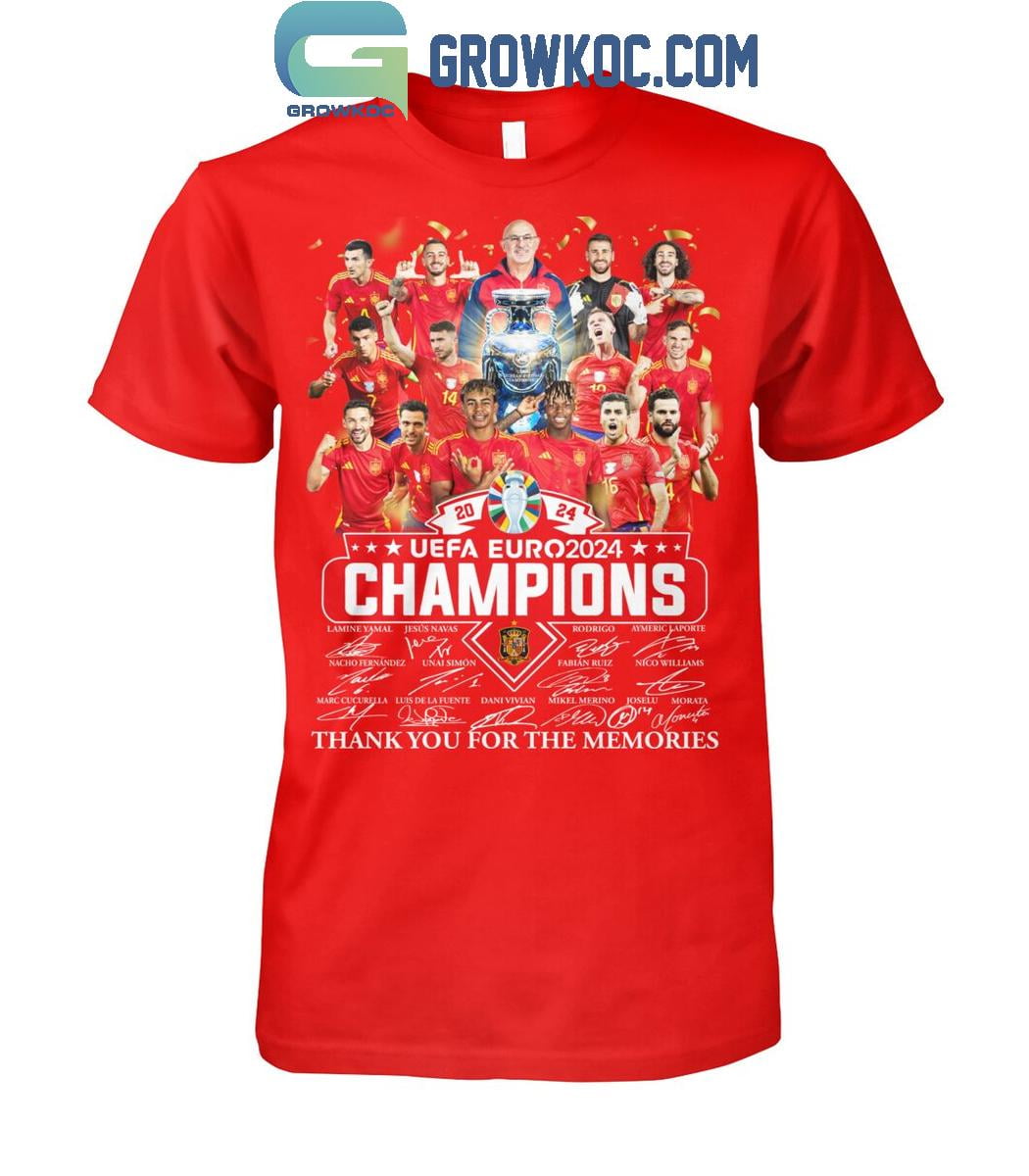 Spain Football Team UEFA Euro Champions 2024 Celebration TShirt