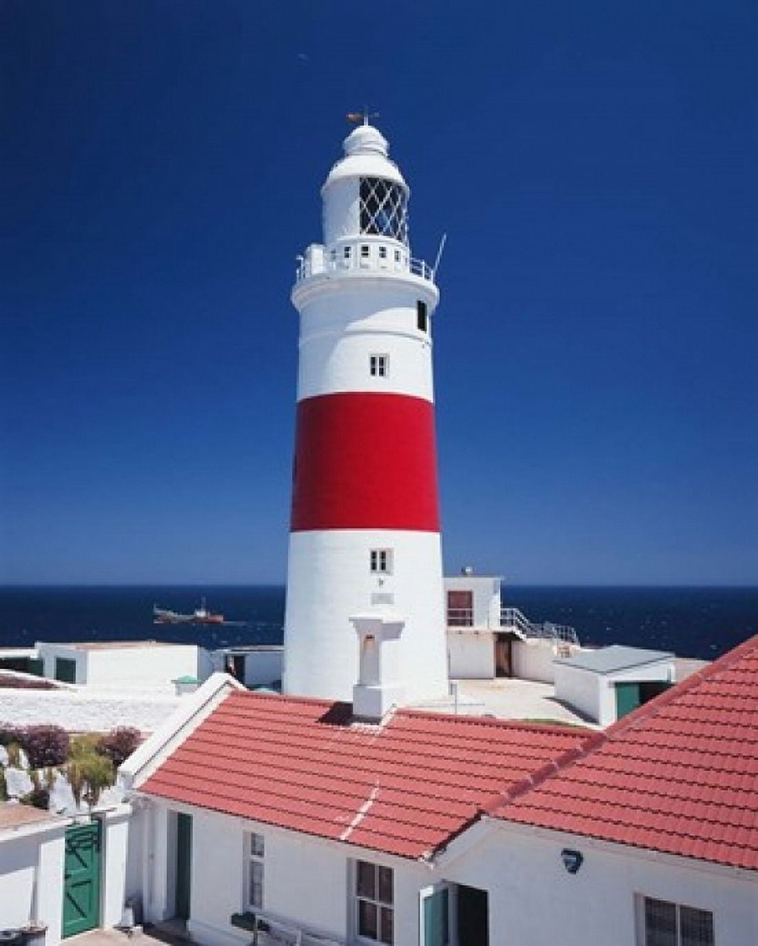 Spain Gibraltar Europa Point Lighthouse Canvas Art - Walter Bibikow DanitaDelimont (16 x 20)