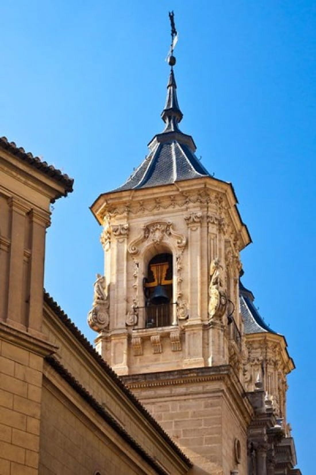Spain Granada Bell tower of the Church of San Justo y Pastor Canvas Art - Julie Eggers DanitaDelimont (23 x 34)