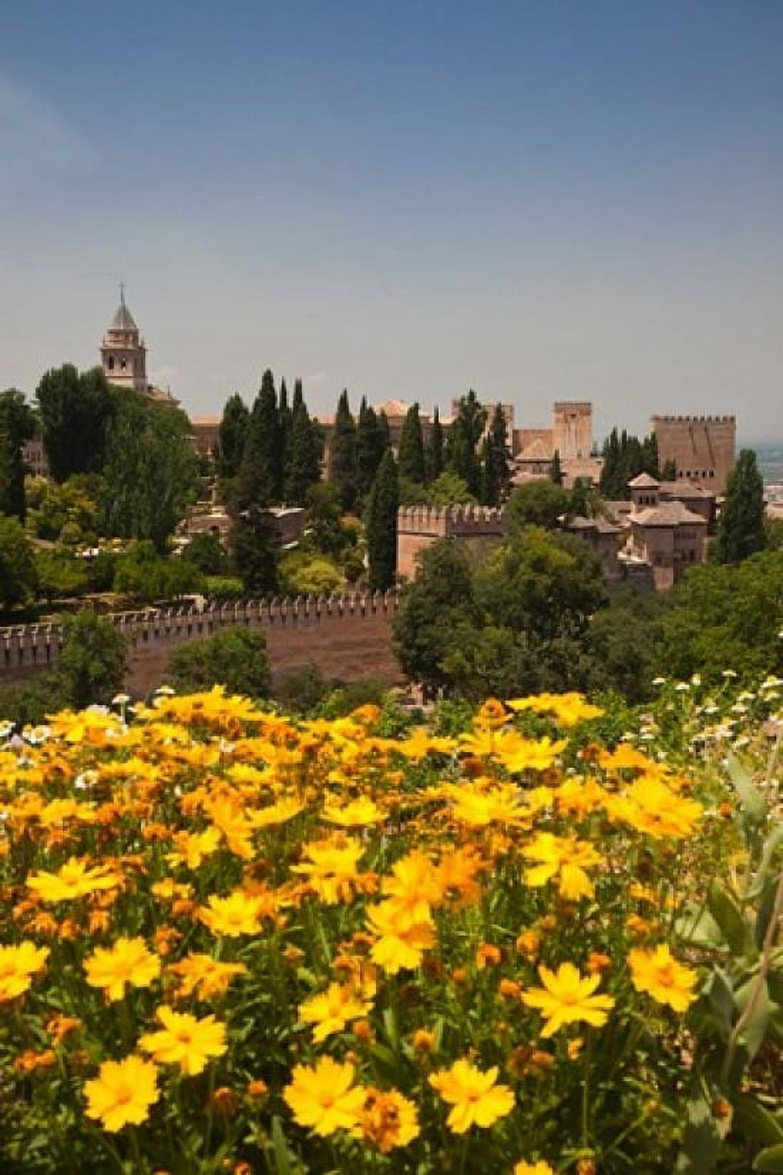 Spain Granada The Generalife gardens Alhambra grounds Canvas Art - Julie Eggers DanitaDelimont (18 x 24)