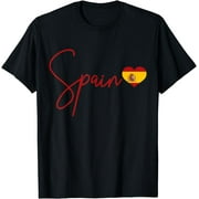 Spain Heart Pride Spanish Flag T-Shirt