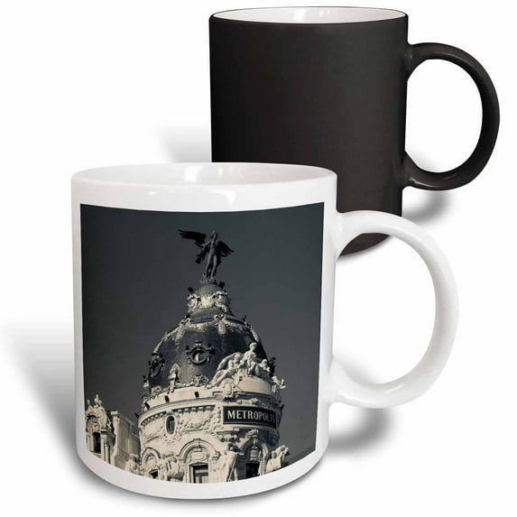 3drose, Spain, Madrid, Centro Area, Metropolitan Building - Eu27 Wbi0200 - Walter Bibikow, 11oz Magic Transforming Mug