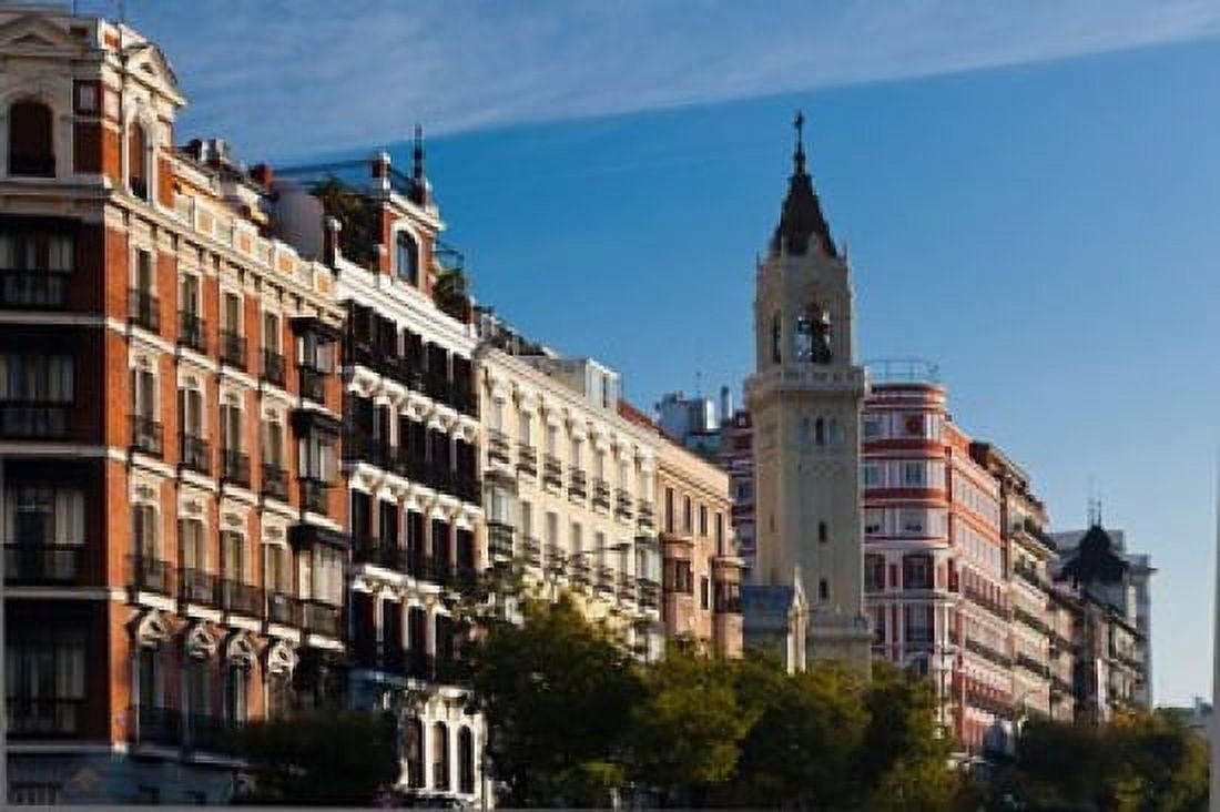 Spain Madrid Salamanca Area Calle de Alcala Canvas Art - Walter Bibikow DanitaDelimont (38 x 25)