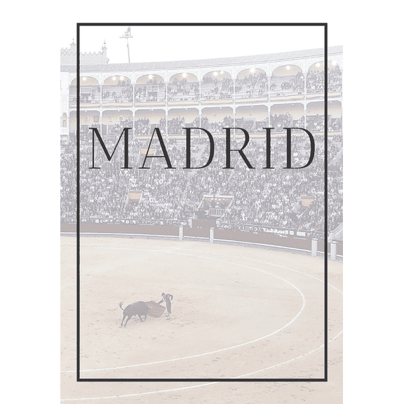 Spain: Madrid: A decorative book for coffee tables, end tables, bookshelves and interior design styling: Stack Spain city books to add decor to any room. Faded skyline effect cover: Ideal for your own