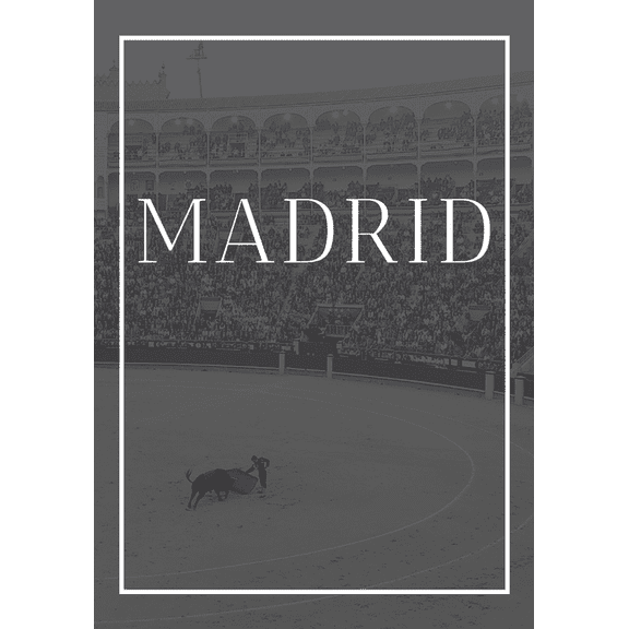 Spain: Madrid : A decorative book for coffee tables, end tables, bookshelves and interior design styling: Stack Spain city books to add decor to any room. Faded skyline effect cover: Ideal for your own home or as a modern home decoration gift. (Series #4) (Paperback)