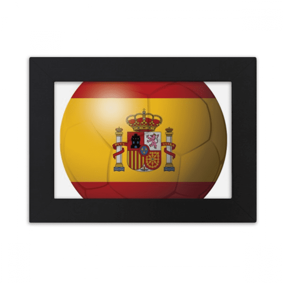 Spain National Flag Soccer Football Desktop Photo Frame Ornaments Picture Art Painting