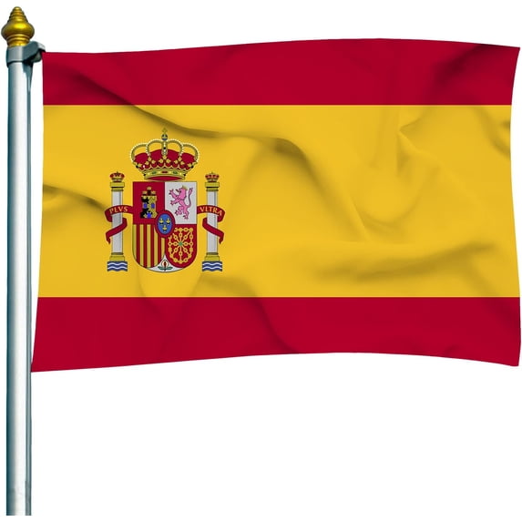 Spain National Flag Spanish Flag Polyester Flag, Flag Indoor Outdoor Banner