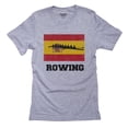 thumbnail image 1 of Spain Olympic - Rowing - Flag - Silhouette Men's Grey T-Shirt, 1 of 2