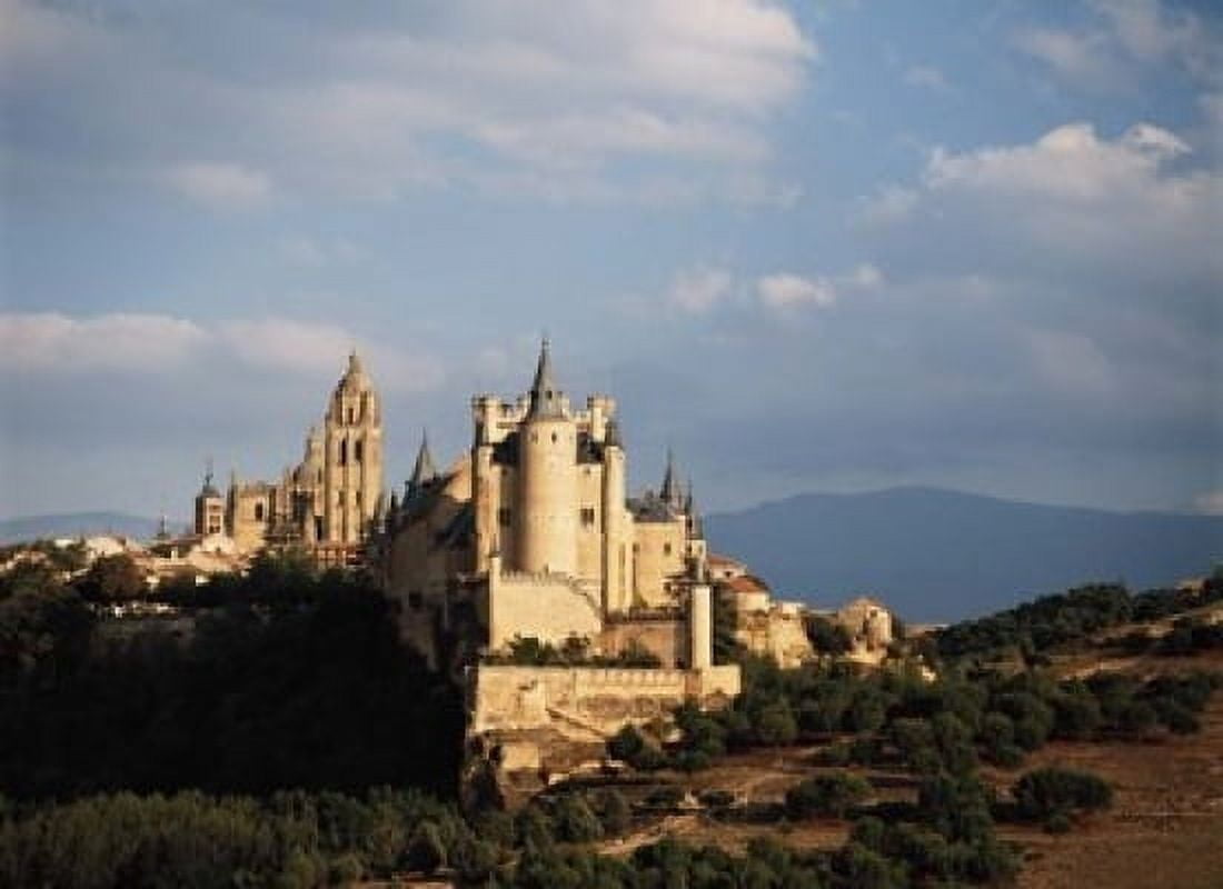 Spain Sagovia Alcazar Castle Canvas Art - David Barnes DanitaDelimont (24 x 18)