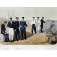 thumbnail image 1 of Spain Sailors C1890. Nofficer And Sailors Of The Spanish Navy. Lithograph Spanish C1900. Print by, 1 of 3