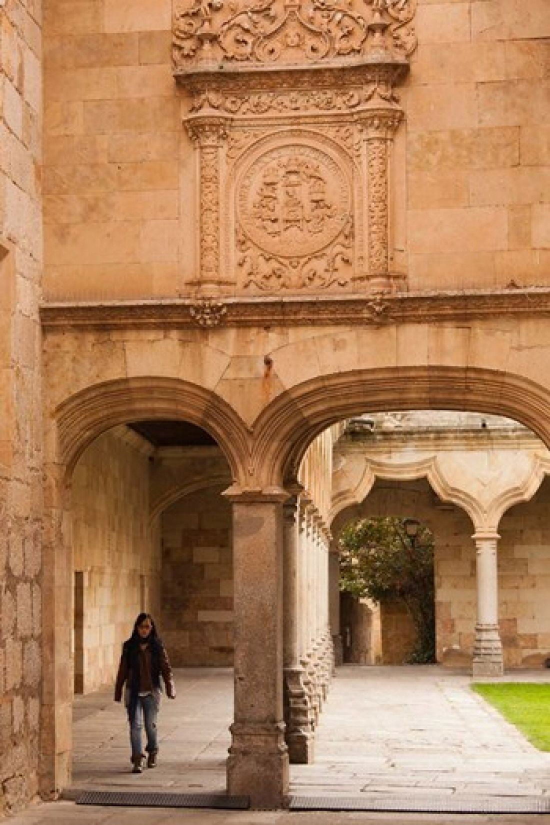 Spain Salamanca University of Salamanca Canvas Art - Walter Bibikow DanitaDelimont (25 x 37)