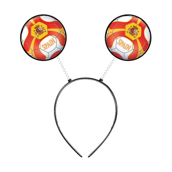 Spain Soccer Bopper Headbands, Pack of 4