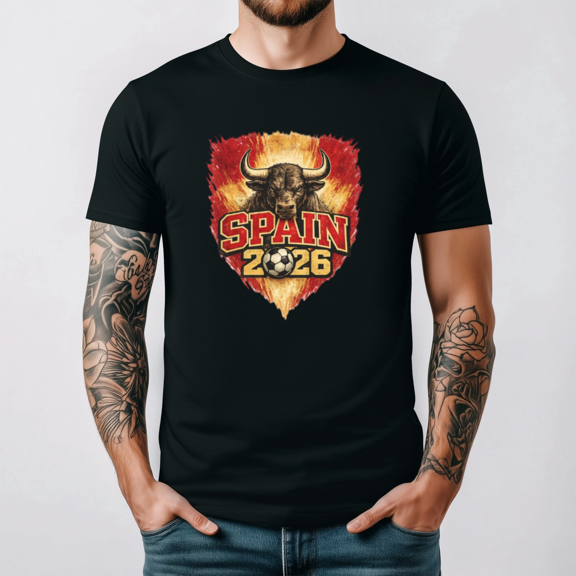 Spain Soccer Fan Shirt 2026 Game Day Tee Family Matching Outfit Football Top,for unisex up to 5XL