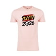 thumbnail image 1 of Spain Soccer T-Shirt WC 2026 | Spain Football Fan Shirt | Adult Unisex Cotton Tee - Light Pink - 2XL, 1 of 2