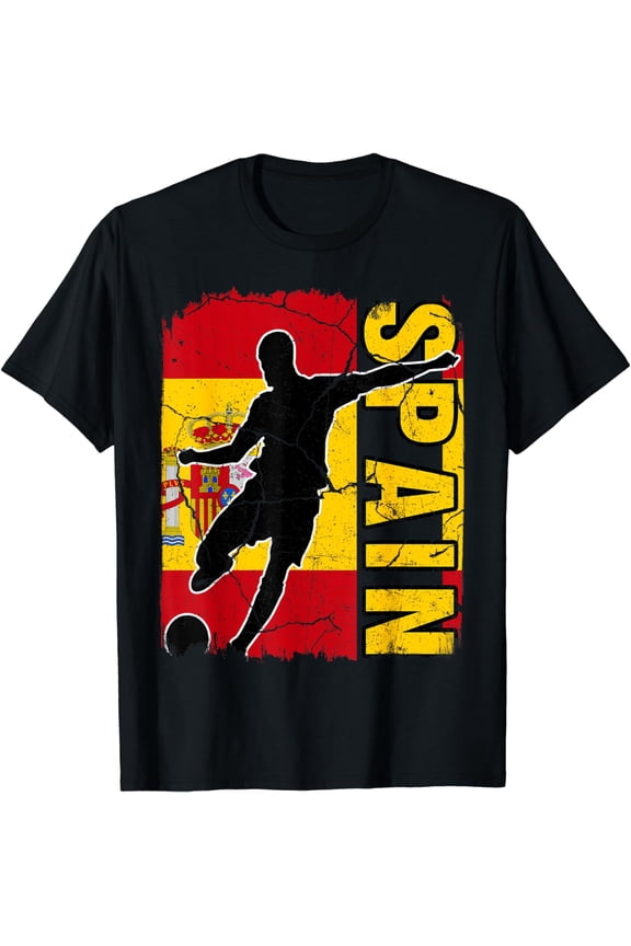 Spain Soccer Team Spanish Flag Jersey Football Fans T-Shirt mens t shirt,black,women,funny,misfits,men,journey,t-shirt