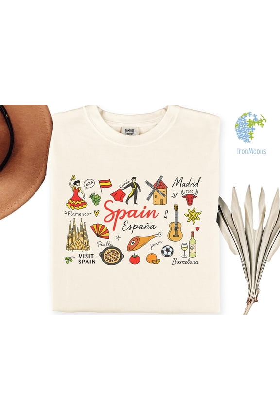 Spain Souvenir Travel Country Lover Vacation Trip T-Shirt All size S-3XL