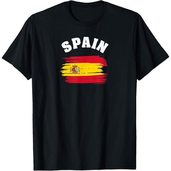 Spain Spanish Barcelona Flag Madrid Country Espana T-Shirt