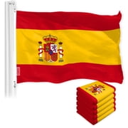 Spain Spanish Flag 3x5FT 5-Pack 150D Printed Polyester By G128