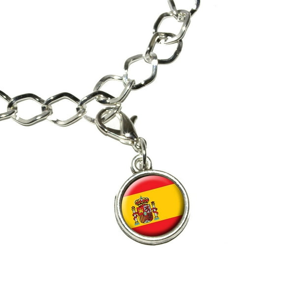 Spain Spanish Flag Bracelet Charm
