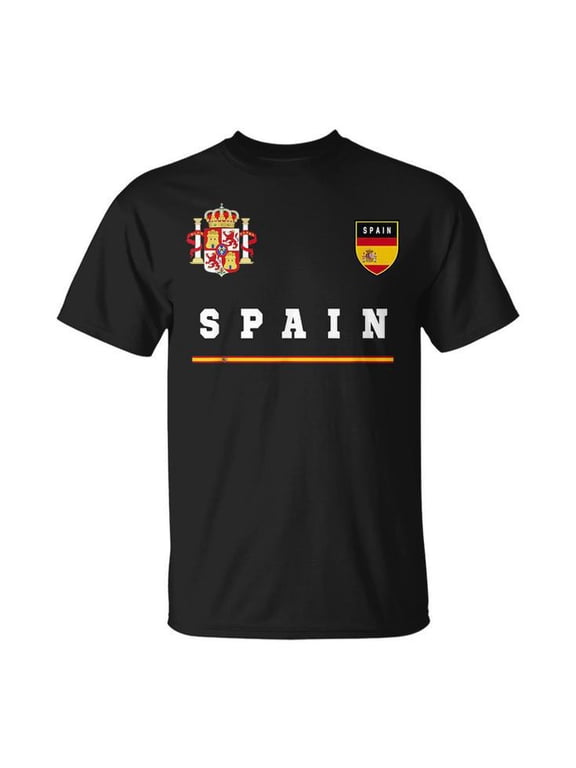 Spain Sportsoccer Jersey Flag Football Madrid UnisexT-shirt