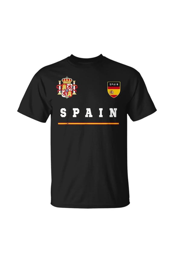 Spain Sportsoccer Jersey Flag Football Madrid UnisexT-shirt
