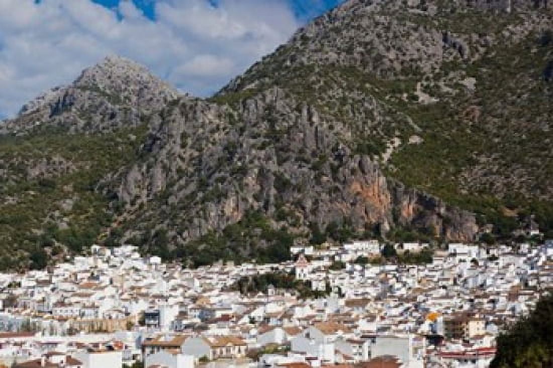 Spain Ubrique Andalucian White Village Canvas Art - Walter Bibikow DanitaDelimont (38 x 25)