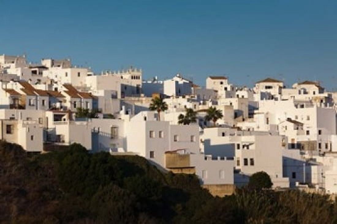 Spain Vejer de la Frontera Elevated Town View Canvas Art - Walter Bibikow DanitaDelimont (19 x 12)