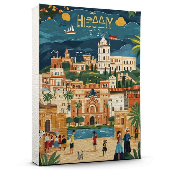 Spain Vintage Travel Canvass, Spain Canvas Wall Art, Spain Canvas Wall Art, Spain Wall Art Picture Print Decor - 105AZ1315