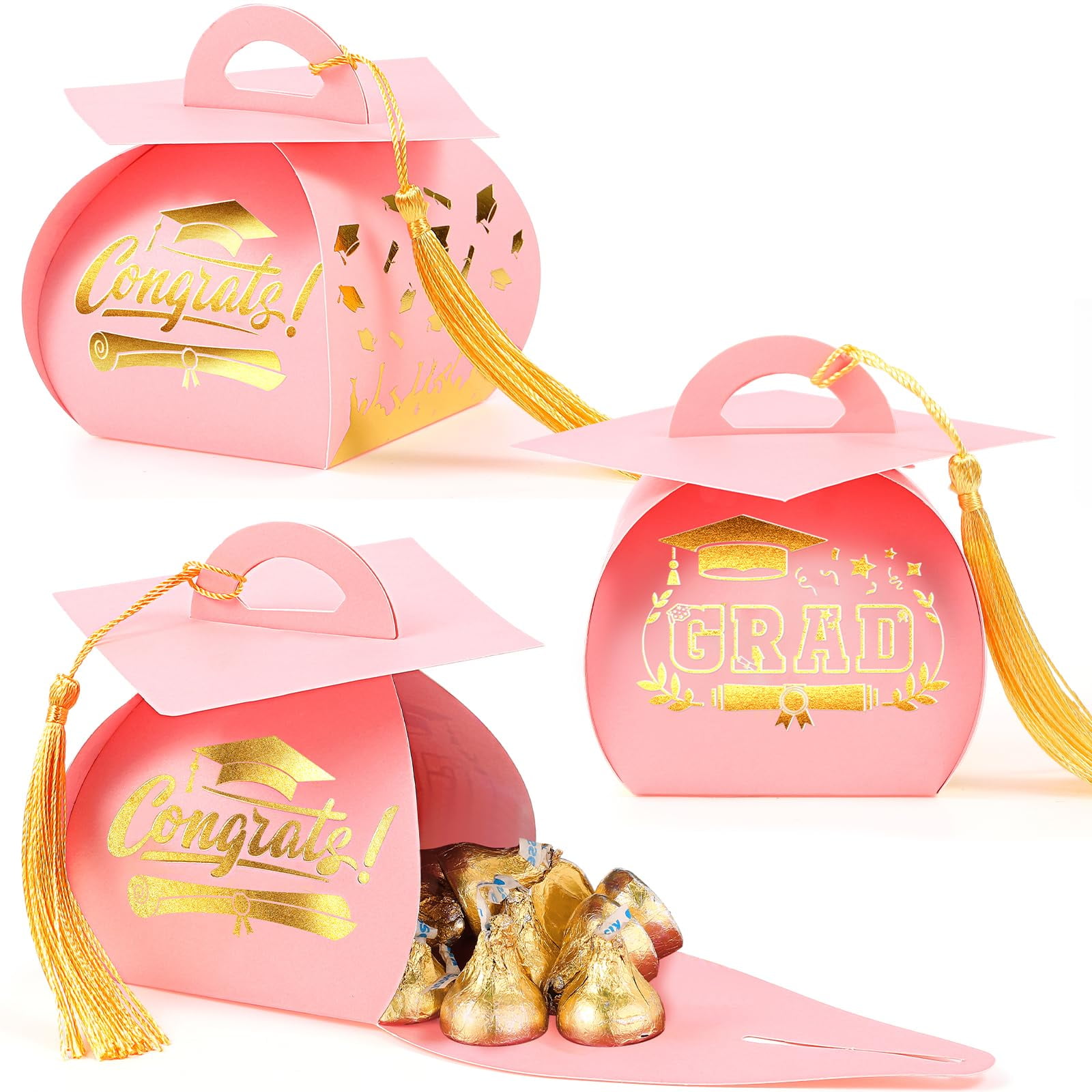 Spakon 30 Pcs Graduation RRF12 Cap Gift Box Graduation Party Favors ...