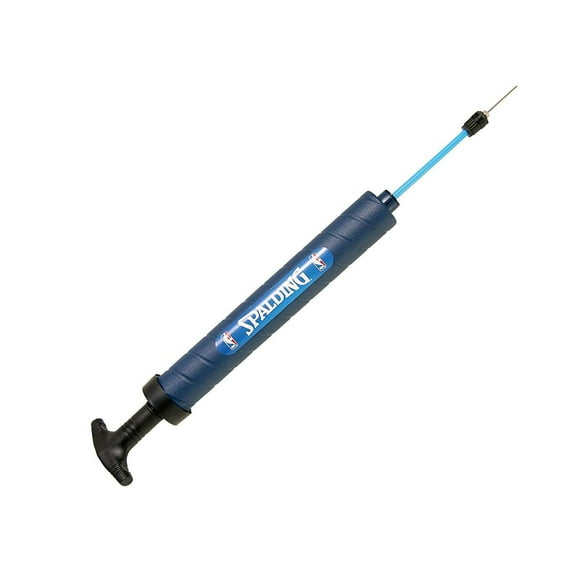 Spalding Dual Action Ball Pump - Hand Pump, Needle Included - 12" Blue
