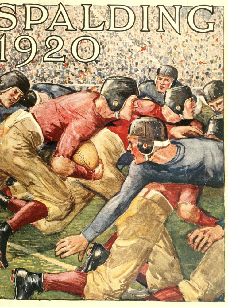 Spalding 1920 American Football 2 Canvas Art - Unknown (18 x 24)