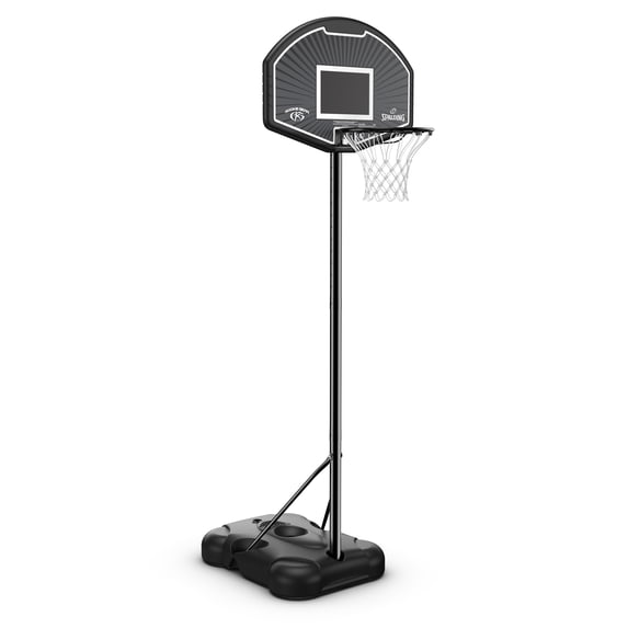 Spalding 32 in. Portable Basketball Hoop System with Eco-Composite Backboard, Adjustable 4.5 ft to 6.5 ft Height