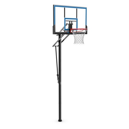Spalding 48 In. Shatter-proof Polycarbonate Pro Glide® In Ground Basketball Systems Hoop