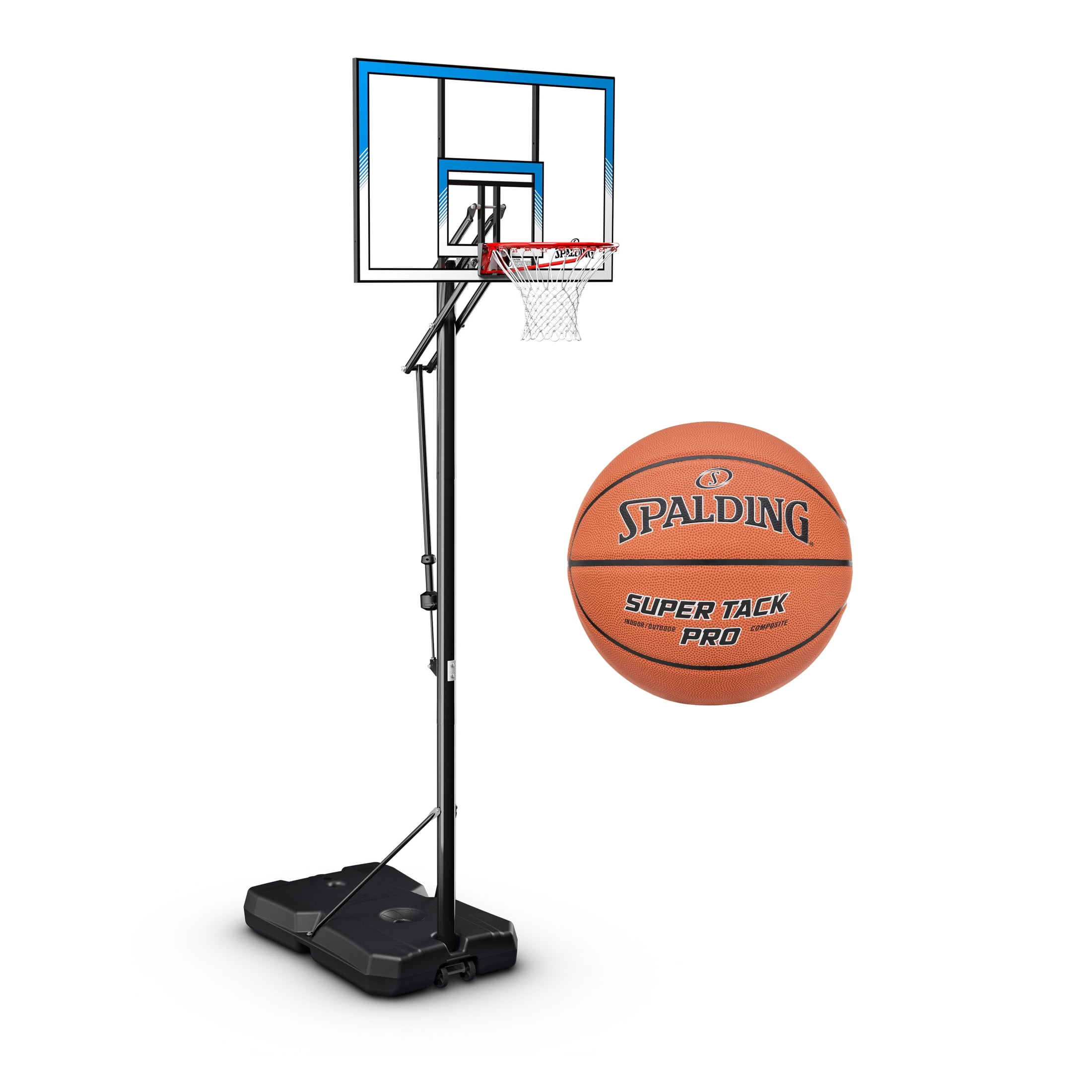 Soozier Wall Mounted Basketball Hoop, Mini Hoop with 45'' x 29