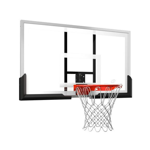 Spalding 54 Inch Performance Acrylic Basketball Backboard and Rim Combo Set with Arena Slam Rim